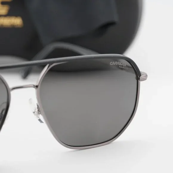 NWT Carrera CARRERA 304/S-0KJ1 M9 Sunglasses CARRERA 304/S 0KJ1 M9 Aviator Sunglasses - Ruthenium/Grey  main image 2